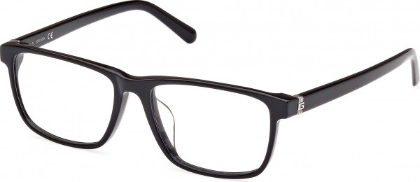 Guess GU50087-D Eyeglasses, 001 - Shiny Black / Shiny Black