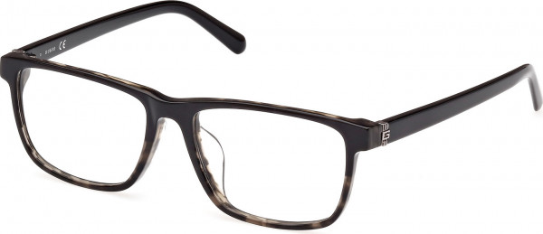 Guess GU50087-D Eyeglasses, 005 - Black/Havana / Shiny Black