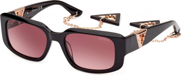Guess GU7891 Sunglasses, 01T - Shiny Black / Shiny Black