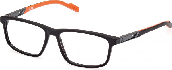 adidas SP5043 Eyeglasses, 002 - Matte Black / Black/Monocolor
