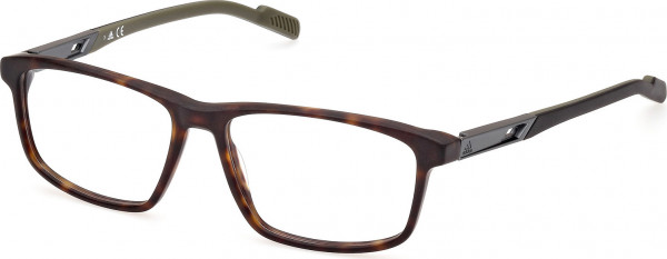 adidas SP5043 Eyeglasses, 052 - Dark Havana / Black/Monocolor