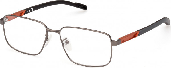 adidas SP5049 Eyeglasses, 009 - Matte Dark Ruthenium / Matte Grey