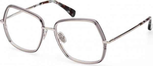 Max Mara MM5076 Eyeglasses, 016 - Shiny Grey / Shiny Palladium