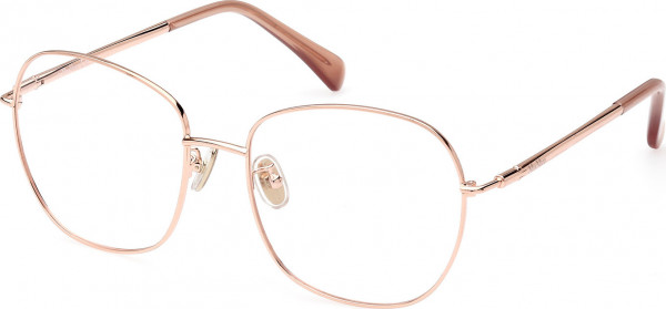 Max Mara MM5077-H Eyeglasses, 033 - Shiny Pink Gold / Shiny Pink Gold