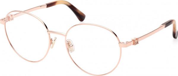 Max Mara MM5081 Eyeglasses, 033 - Shiny Pink Gold / Shiny Pink Gold