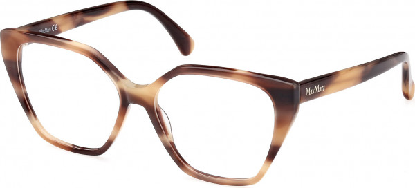 Max Mara MM5085 Eyeglasses, 048 - Light Brown/Striped / Light Brown/Striped