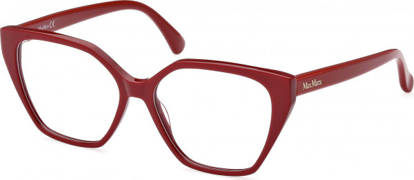 Max Mara MM5085 Eyeglasses, 066 - Shiny Dark Red / Shiny Dark Red