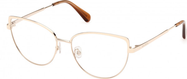 MAX&Co. MO5098 Eyeglasses, 032 - Shiny Pale Gold / Shiny White