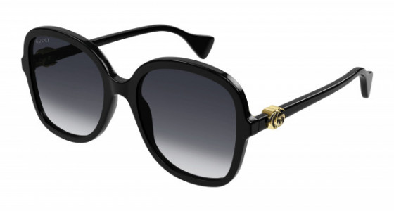 Gucci GG1178S Sunglasses, 002 - BLACK with GREY lenses
