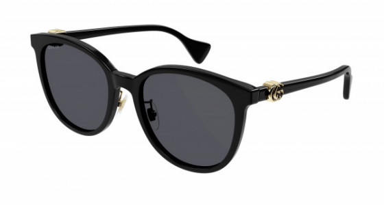 Gucci GG1180SK Sunglasses, 002 - BLACK with GREY lenses