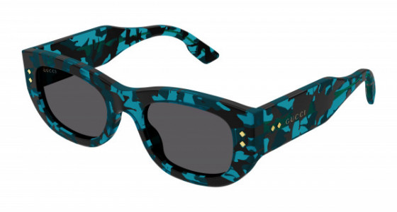 Gucci GG1215S Sunglasses, 001 - HAVANA with GREY lenses
