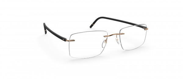 Silhouette The Wave LC Eyeglasses, 7630 Gold / Black