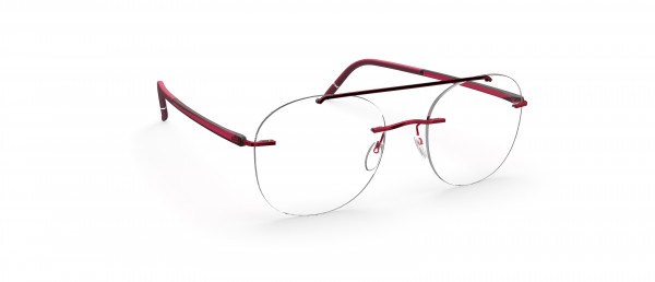 Silhouette The Wave LV Eyeglasses, 3040 Cassis Red