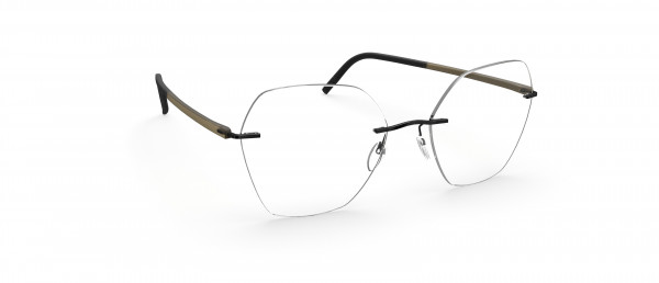 Silhouette The Wave LX Eyeglasses, 9040 Black Buffalo