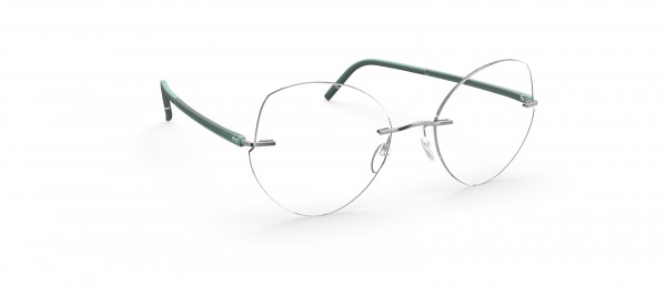 Silhouette The Wave LY Eyeglasses, 7110 Silver Ocean