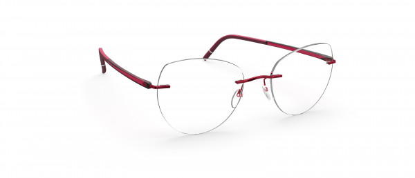 Silhouette The Wave LZ Eyeglasses, 3040 Cassis Red
