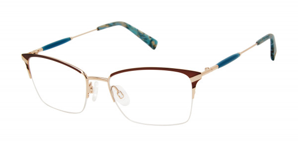 Brendel 922081 Eyeglasses, Brown/Teal - 60 (BRN)