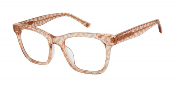 L.A.M.B. LA111 Eyeglasses, Rose/Crystal (BLS)