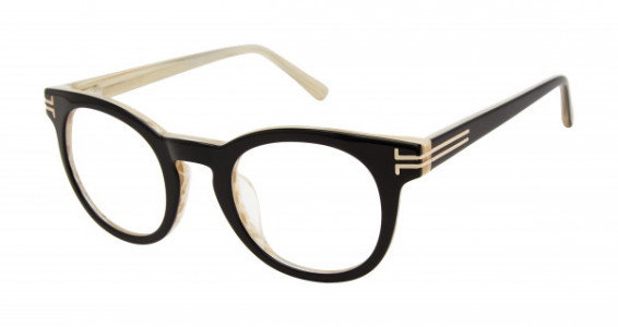 L.A.M.B. LA110 Eyeglasses, Black/Bone (BLK)
