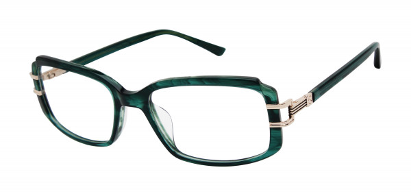 L.A.M.B. LAUF114 Eyeglasses, Green Marble (GRN)
