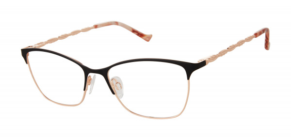 Tura R139 Eyeglasses, Black / Rose Gold (BLK)