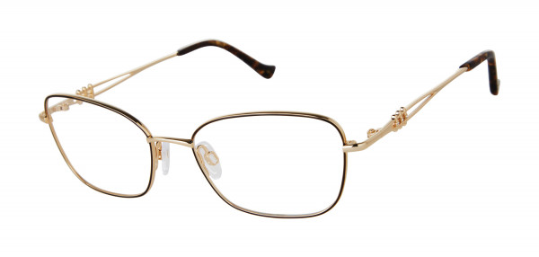 Tura R138 Eyeglasses, Brown / Gold (BRN)