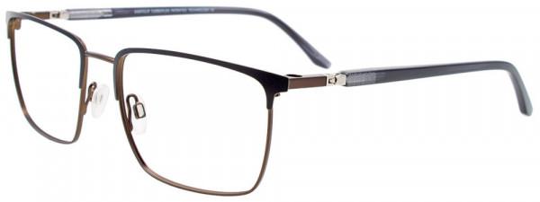 EasyClip EC621 Eyeglasses, 090 - Black & Dark Steel