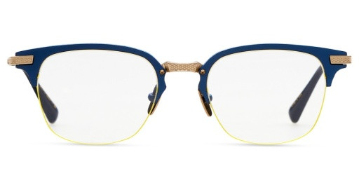 DITA UNION-TWO Eyeglasses, MATTE NAVY - WHITE GOLD