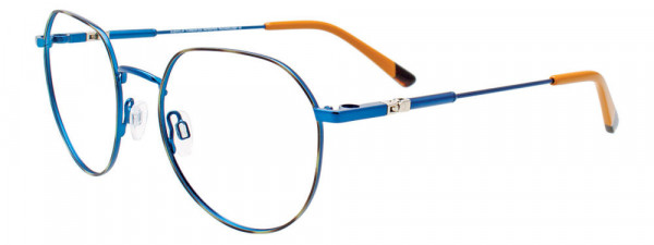EasyClip EC633 Eyeglasses, 050 - Satin Blue & Tortoise