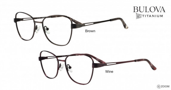 Bulova Cafferty Eyeglasses, Brown