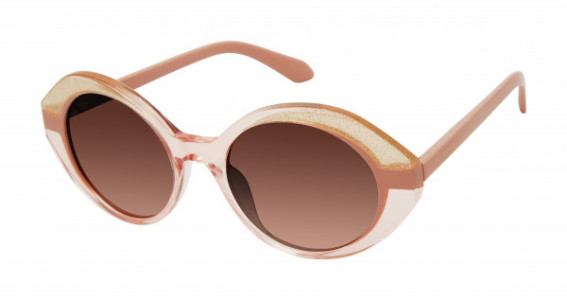 Lulu Guinness L185 Sunglasses, Blush/Gold (BLS)