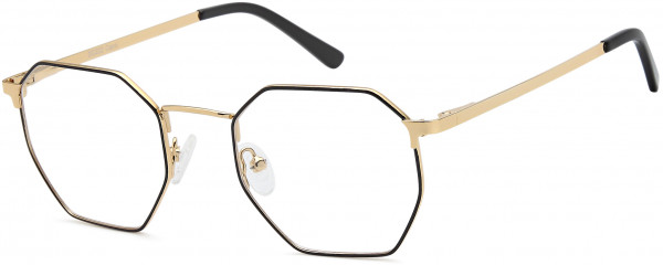Di Caprio DC222 Eyeglasses, Black Gold