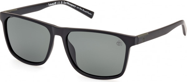 Timberland TB9312 Sunglasses, 02R - Matte Black / Matte Black