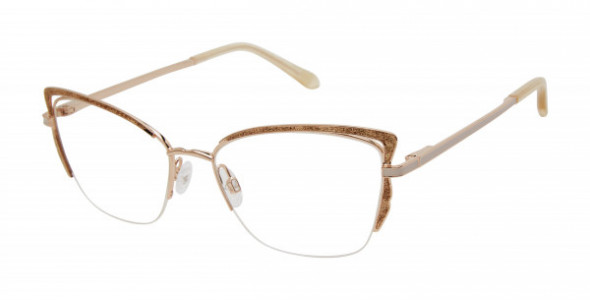 Lulu Guinness L943 Eyeglasses, Gold/Rose Gold (RGD)