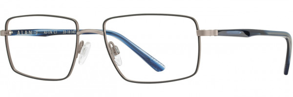 Alan J Alan J 174 Eyeglasses, 1 - Matte Black / Graphite / Navy