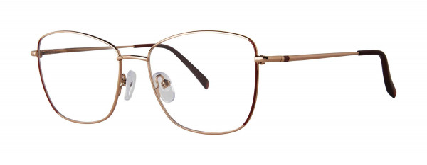 Modern Optical DAYLIGHT Eyeglasses, Burgundy/Gold