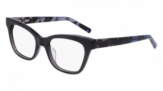 DKNY DK5053 Eyeglasses, (018) CRYSTAL CARBON