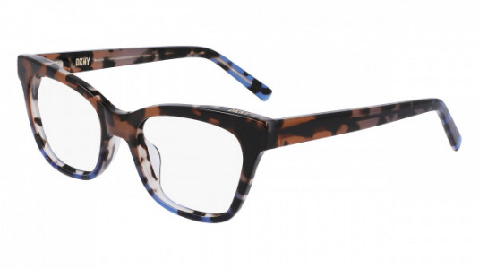DKNY DK5053 Eyeglasses, (248) MOCHA/BLUE TORT GRADIENT