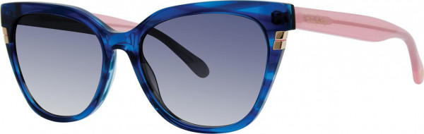 Lilly Pulitzer Huntington Sunglasses, Blue Wave