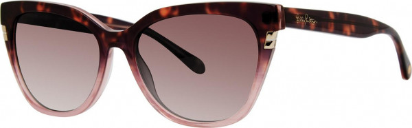 Lilly Pulitzer Huntington Sunglasses, Pink Tortoise Pearl
