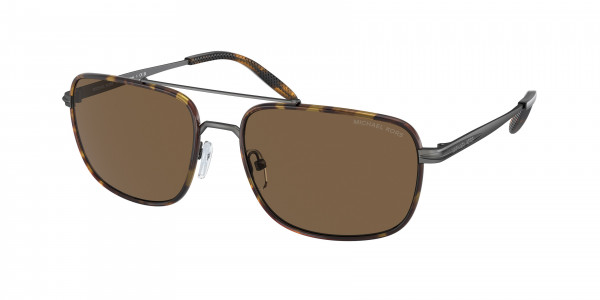 Michael Kors MK1133J GLASGOW Sunglasses, 102373 GLASGOW MATTE GUNMETAL / DARK (GREY)