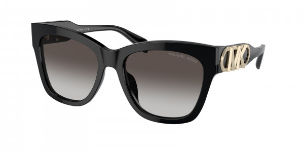 Michael Kors MK2182U EMPIRE SQUARE Sunglasses, 30058G EMPIRE SQUARE BLACK DARK GREY (BLACK)