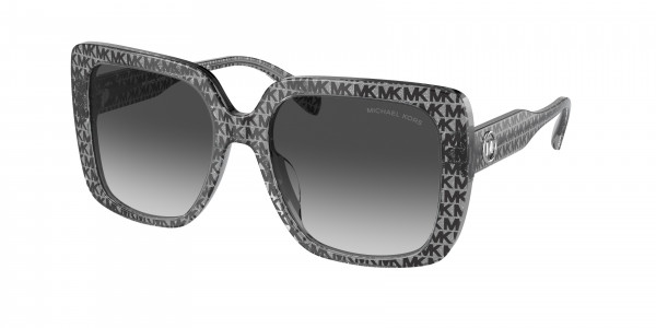 Michael Kors MK2183U MALLORCA Sunglasses, 39588G MALLORCA BLACK MK LOGO GLITTER (BLACK)