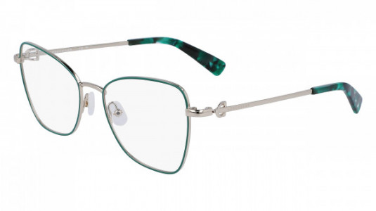 Longchamp LO2157 Eyeglasses, (711) GOLD/GREEN