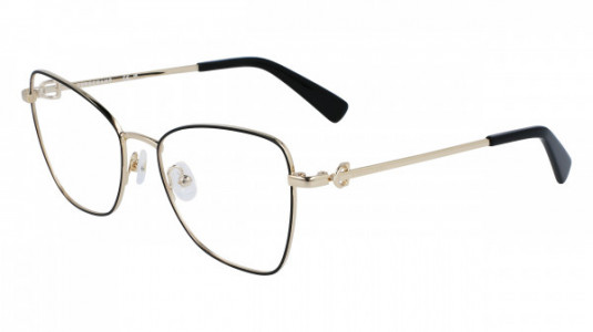 Longchamp LO2157 Eyeglasses, (728) GOLD/BLACK