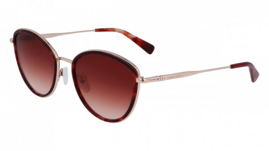 Longchamp LO170S Sunglasses, (612) ROSE GOLD/RED HAVANA