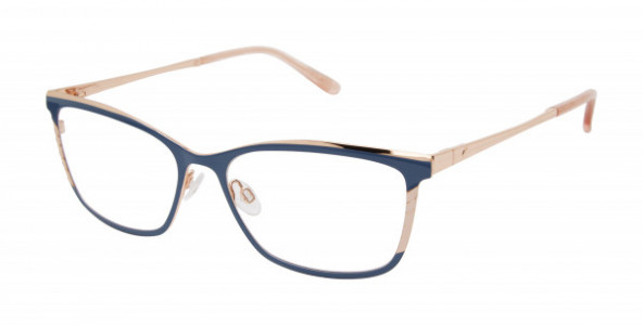 Lulu Guinness L239 Eyeglasses, Slate/Pink (SLA)