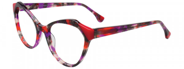 Paradox P5091 Eyeglasses, 030 - Purple Tor & Red Trim