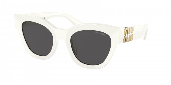 Miu Miu MU 01YSF Sunglasses, 1425S0 WHITE DARK GREY (WHITE)