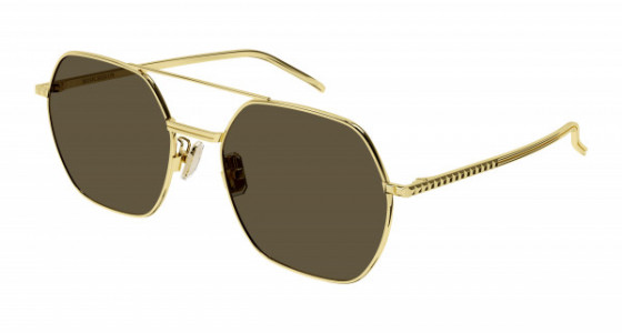 Boucheron BC0138S Sunglasses, 002 - GOLD with BROWN lenses
